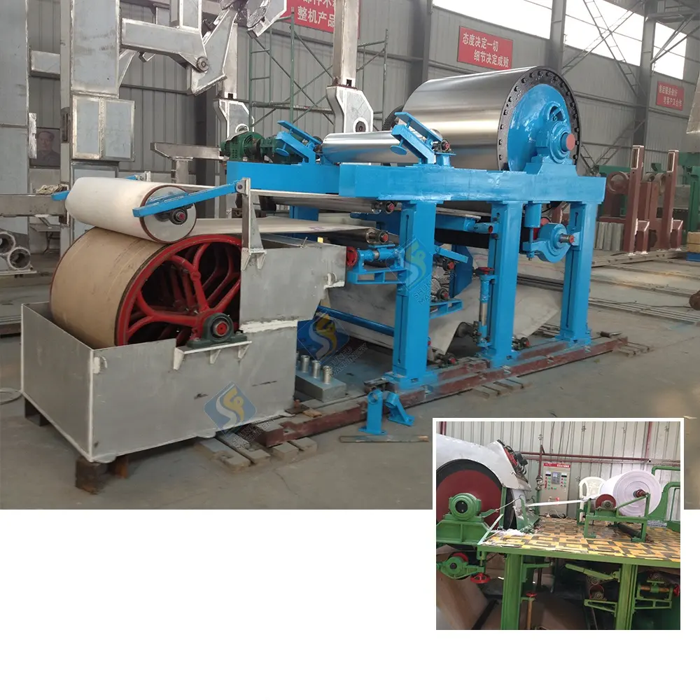 Waste Paper Recycling Pulp Machine For Producing Best Small Toilet Tissue Paper Manufacturing Machine