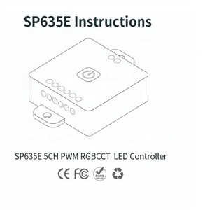 スマートSP635E 5CH PWM RGBCCTLEDコントローラー - Product Image 2