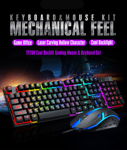 Colorful Characters Light Transmission 104 Buttons Rainbow Backlight USB Wired Peripheral Ergonomic <strong>Computer</strong> Gaming <strong>Keyboard</strong> - Product Image 2
