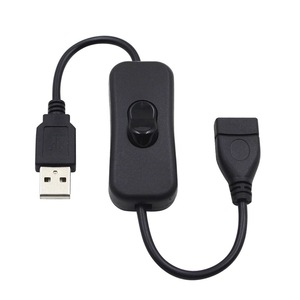 Cable de extensión USB macho a hembra con interruptor de encendido/apagado, Control de potencia para ventilador LED