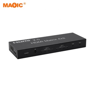 2,0 V HDMI Matrix 4x2 Video Switcher 5.1 Audio-Unterstützung HD HDMI Matrix Splitter Switch 4K 30Hz 60Hz