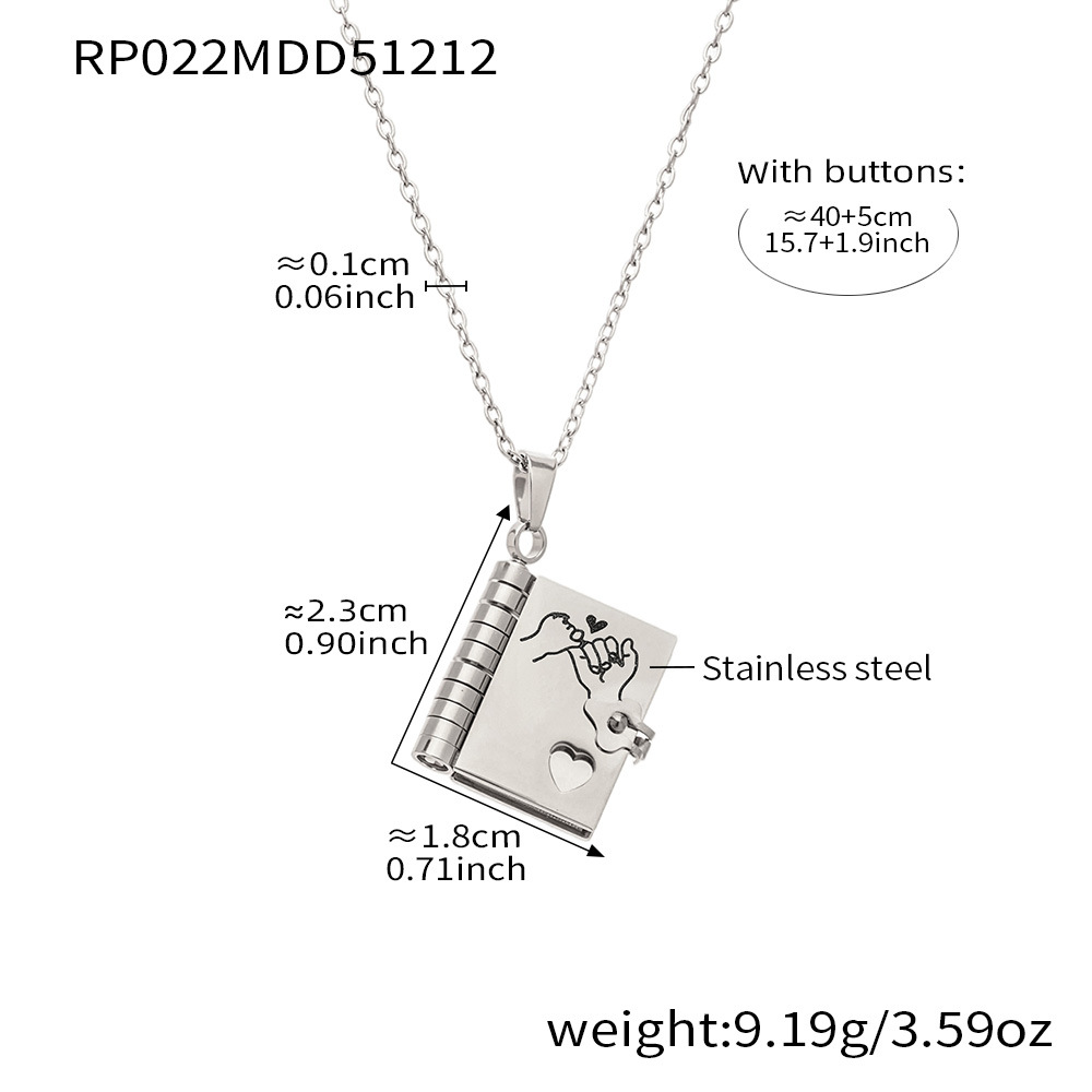RP022 Steel-Colored Necklace - Hook-Hand Daughter
