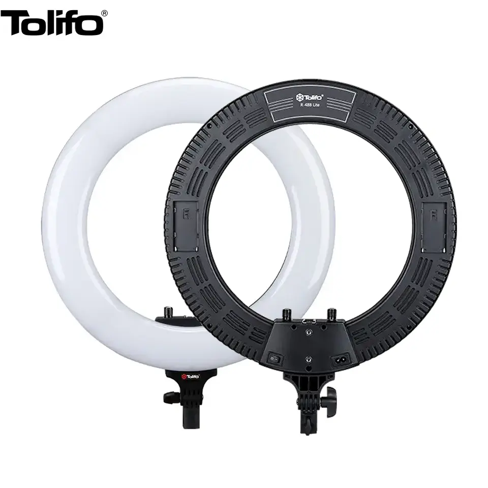 Tolifo 25W 18 pollici bi color led ring light per Selfie, Live Streaming, video YouTube, truccatore