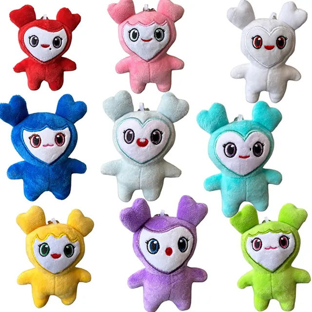 10CM Lovelys Plush Coreano Super Star Plush Toy Animal Dos Desenhos Animados TWICE Momo Doll Chaveiro Pingente Keybuckle Plush Toy para Fãs