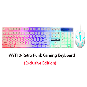 104-<strong>Key</strong> Wired <strong>Keyboard</strong> Mixed Color Luminous Feel USB Interface ESports Office Gaming Mechanical Notebook Tablet Users - Product Image 6