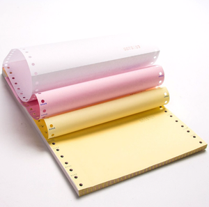 Precio de fábrica Papel de copia sin carbón continuo de 3 capas Factura por triplicado Formulario de impresión por ordenador Papel NCR