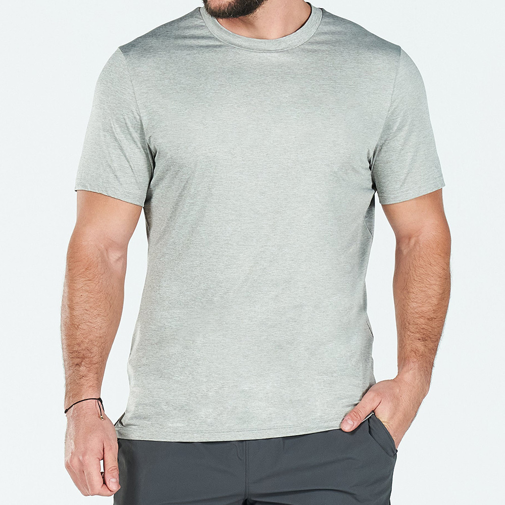 Silevr men's t-shirts gym stretch