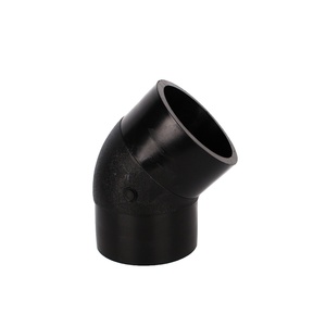 PE 80/100 hdpe boru dirseği 45 derece ve flanş bağlantısı - Product Image 1