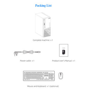 JWIPC-Computadora de escritorio para negocios, 12. ª generación, 6-Core Intel, 16GB RAM DDR4, 512GB SSD, WiFi 6, teclado y ratón Win 11 Pro PC - Product Image 6