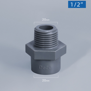 2 Inch PVC Schedule 40 MPT X <strong>S</strong> Male Adapter IBC Tank Fitting Pipe <strong>Coupling</strong> in Stock - Product Image 4