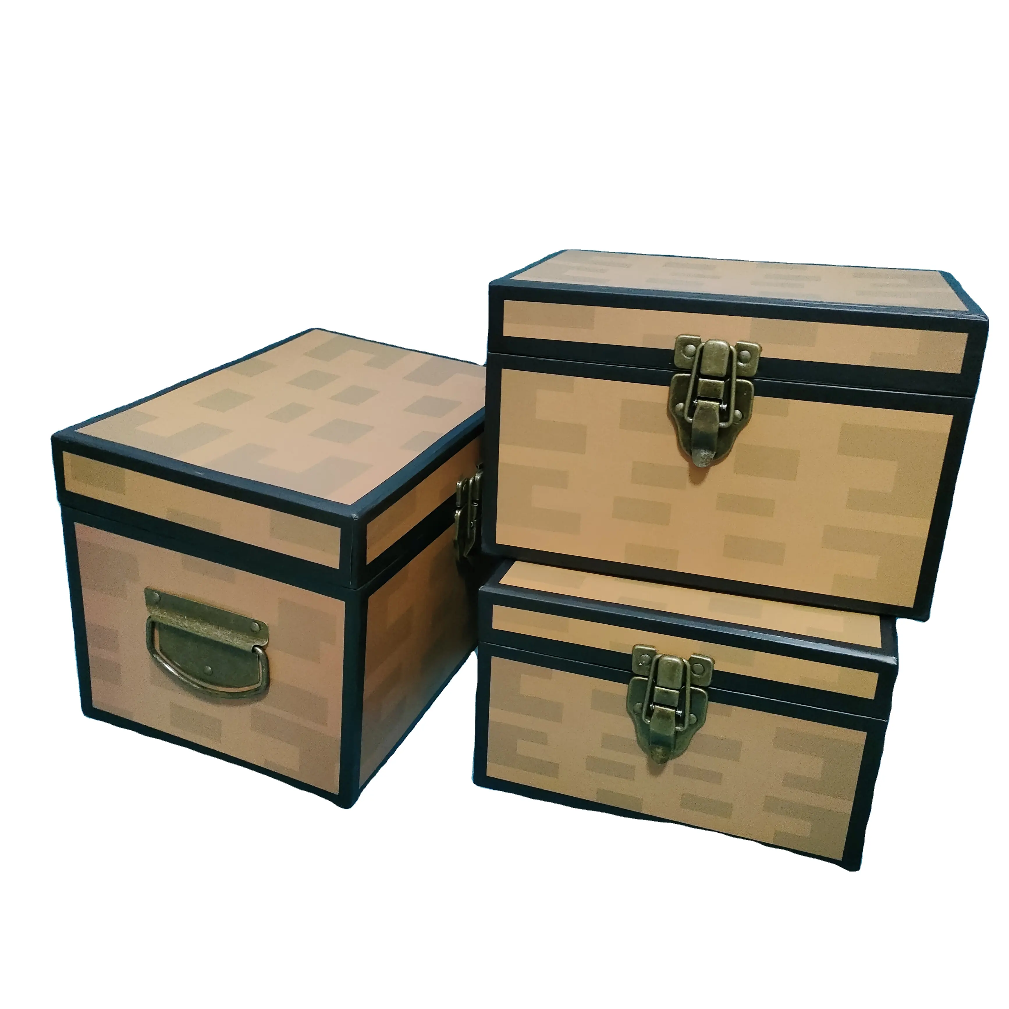 Caja de almacenamiento de cartón reciclado con temática pirata Cajas de papel creativas para soluciones de almacenamiento ecológicas