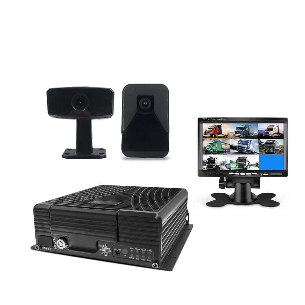 पूर्ण Hd 1080P 4 चैनल 8 चैनल 8mp Dvr H.265 कार बस ट्रक मोबाइल वाहन Dvr प्रणाली 4Ch 8Ch mdvr किट डिजिटल वीडियो रिकॉर्डर