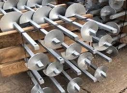 Vuông Trung tâm duy nhất Helix Neo vuông hình ống trục mặt đất vít bài Neo vòng trục xoắn ốc - Product Image 4