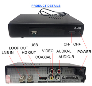 ISDBT ขายส่งทีวีกล่องฟรีวิดีโอ Youtube Isdb-T ดิจิตอลทีวีกล่องรับสัญญาณ - Product Image 4