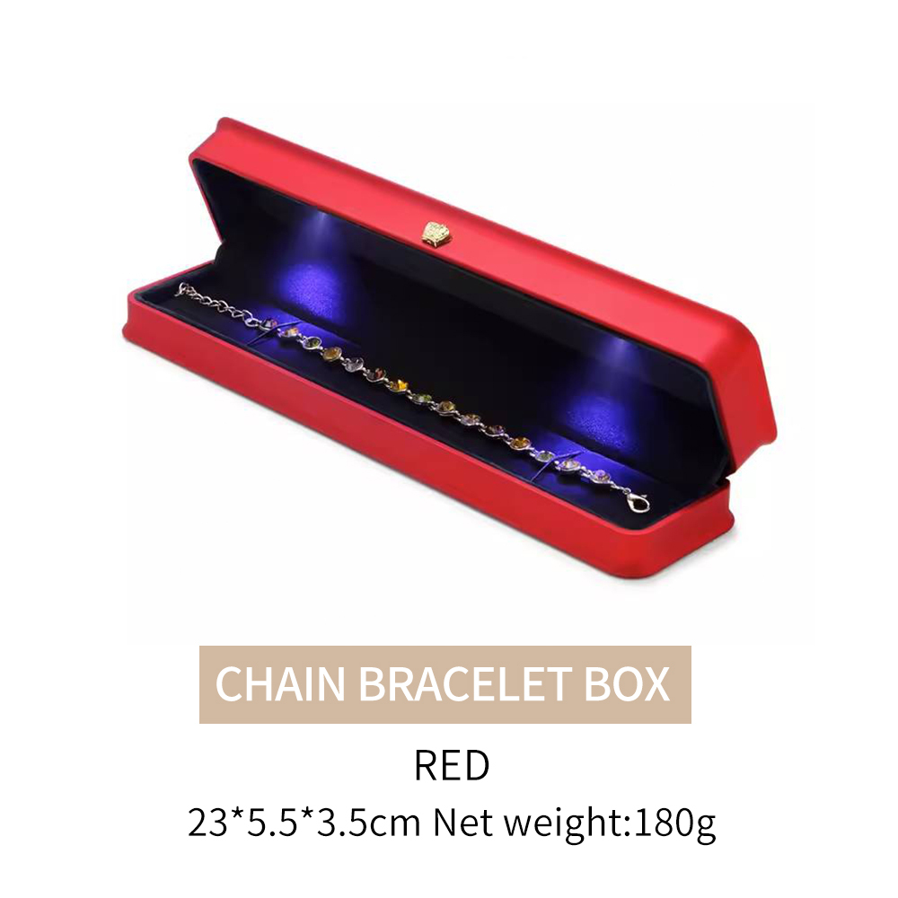 Boîte à bracelet chaîne rouge