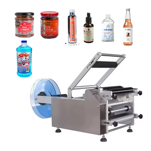 LK-LSTB14 Halbautomat ische hand gepresste runde Flaschen verbreiter ung Manuelle hand betätigte Codier-und Etikett ier maschine - Product Image 1