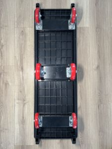 Dört tekerlekli yapısı özelleştirilebilir OEM platformu ile süpermarket yardımcı malzeme arabası u-tekne depo el arabası - Product Image 6