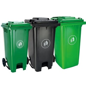 Lixo personalizado fábrica pode Bin Outdoor 360l Contenção de Resíduos Lixo Bin comercial Heavy Duty plástico Lixo pode