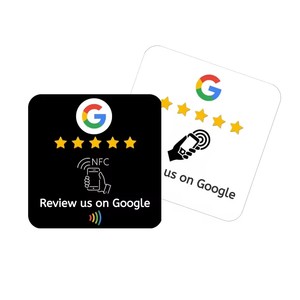 Acrílico personalizado NFC Google Review stand pantalla de mesa código QR para Google Review restaurante menú - Product Image 5