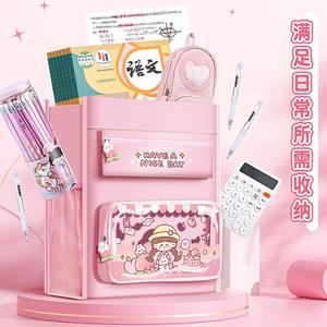 多功能可爱卡通大容量学习袋学生收纳袋书文档手提袋 - Product Image 4