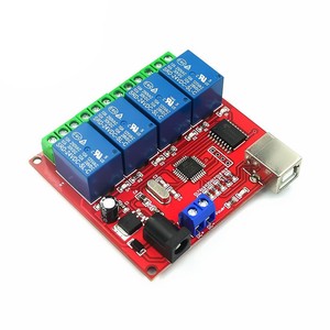 5V 12V 24V USB Relay Control Switch 4 Channel Programmable Computer PC Smart <strong>Controller</strong> - Product Image 2