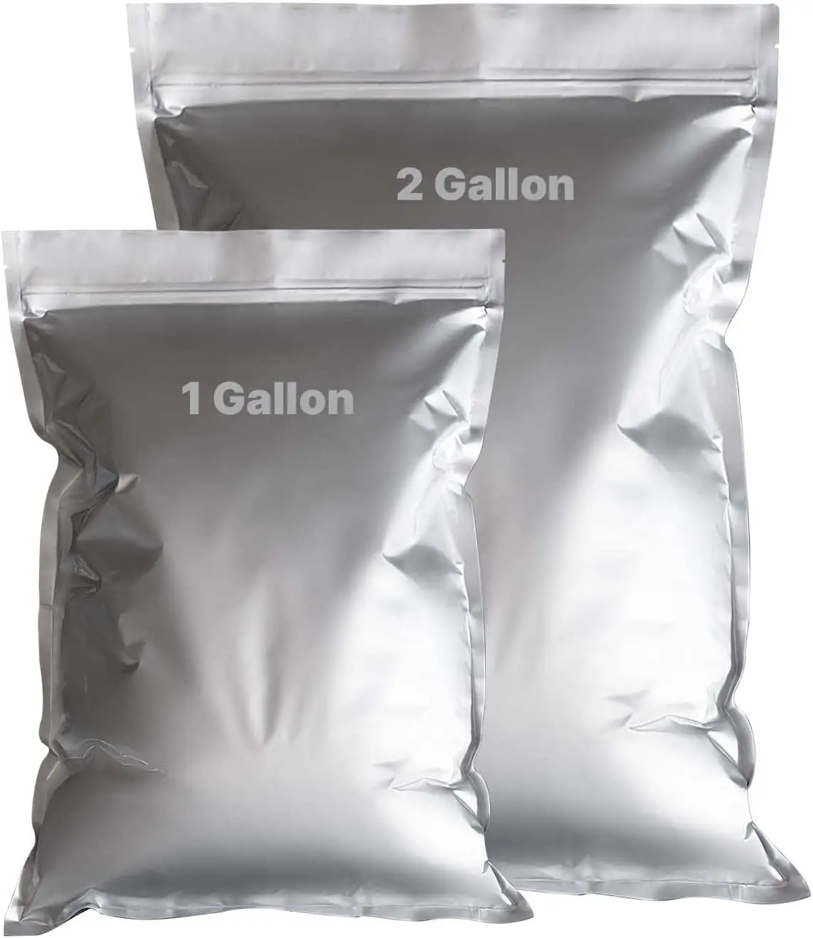 Упаковка на заказ Три пакет с вертикальным швом алюминиевая вакуумная 1 галлон 10*14 дюймов Mylar мешки для хранения пищевых продуктов с поглотитель кислорода 300cc