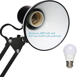 带Usb护眼灯的台灯灵活的夜间折叠工作灯阅读学习Led桌夹夹台灯 - Product Image 4