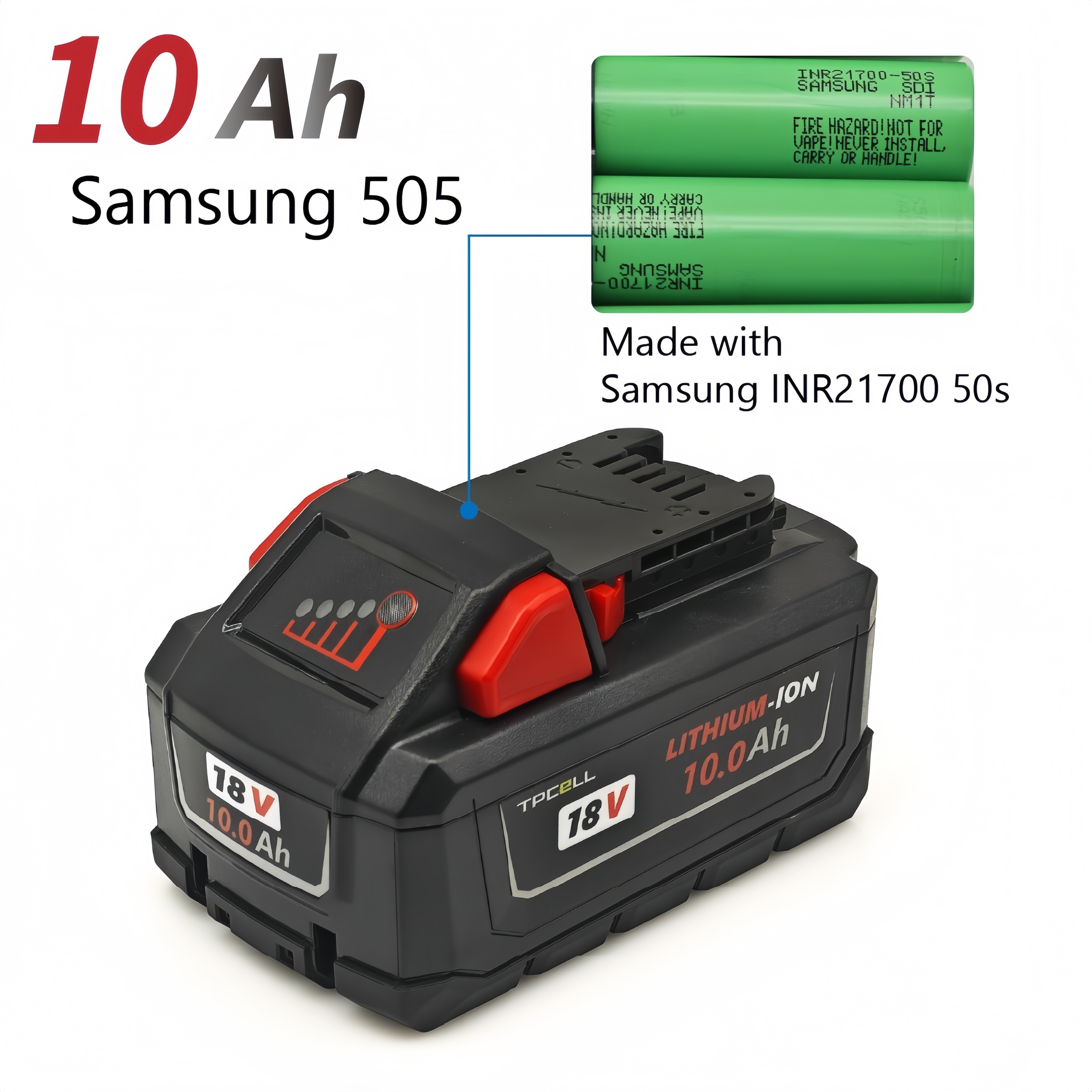 Para Milwaukee 10AH M18100