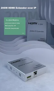 HDMIエクステンダー200MIPエクステンダーH.264 1080p 200M HDMIエクステンダー、マトリックス1TRから多くのRX - Product Image 6