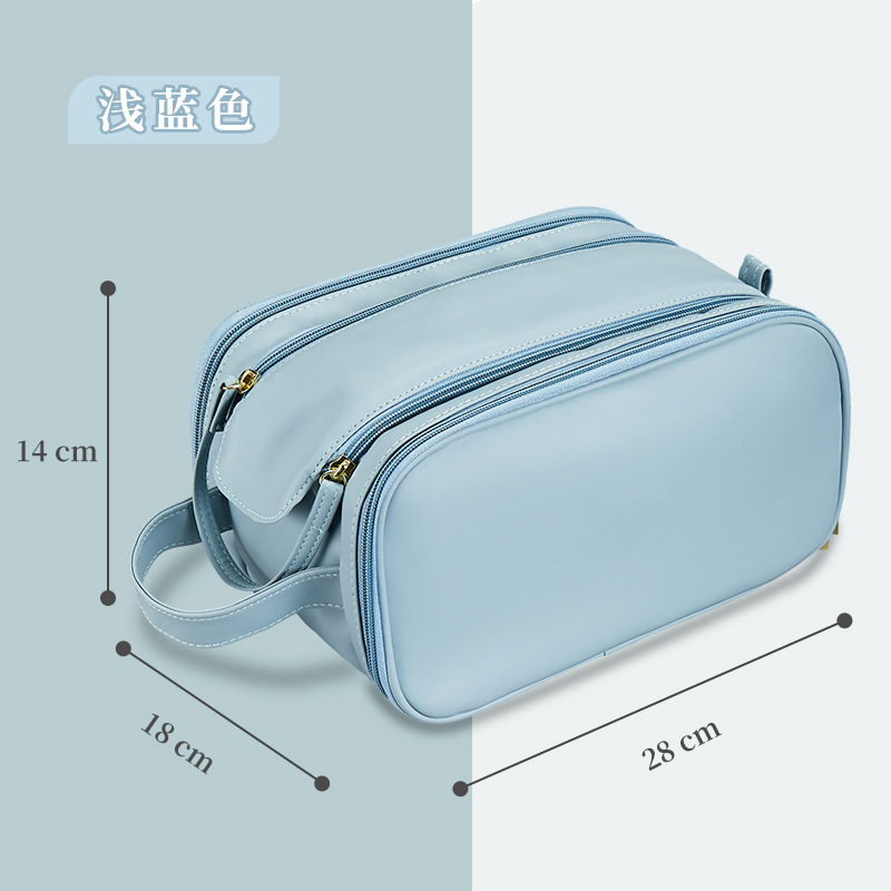 Double zipper - light blue