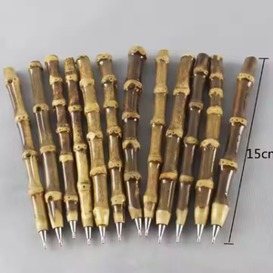 创意复古紫竹圆珠笔纯天然办公学习签名，带定制标志，供个人商务使用 - Product Image 3
