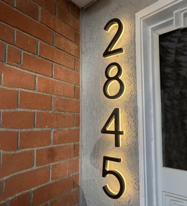 Kelly kustom tanda LED lampu latar nomor pintu bercahaya Logo arah untuk HOTEL luar ruangan toko bangunan kantor iklan 3D - Product Image 5