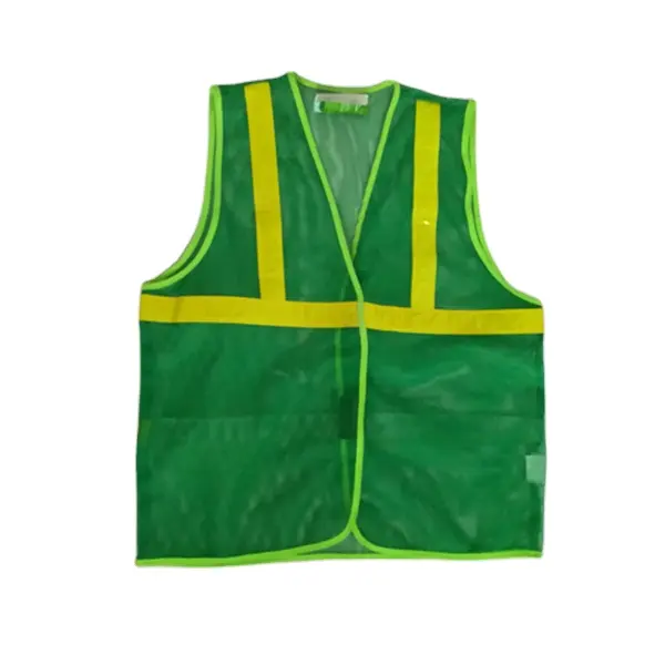 Gilet verde riflettente economico per la promozione