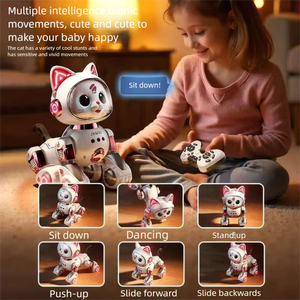 Intelligent <strong>Robot</strong> Dog &amp; Cat Toy for Girls Aged 8-13 Years Early Education AI <strong>Programming</strong> Perfect Birthday Gift - Product Image 3