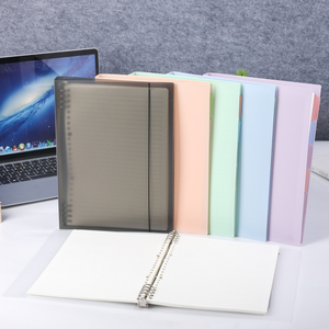 Plastic Cover Lose Leaf Binder <strong>Notebooks</strong> A5 B5 Size Spiral Binder <strong>Notebooks</strong> <strong>With</strong> Colored <strong>Index</strong> Tab Dividers - Product Image 2