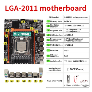 X99 LGA 2011-V3 Lga2011 USB3.0 DDR4 <strong>Desktop</strong> <strong>Computer</strong> Motherboardsupport Xeon E5 V3 V4 Processor