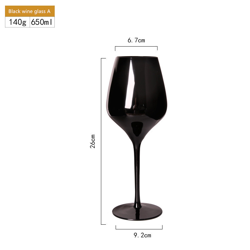 Verres à vin noirs A