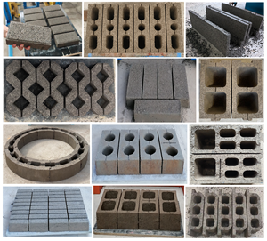 Hindistan'da kendinden kilitlemeli manuel beton tuğla yapma makinesi toprak/kil PLC bileşenleri ile birbirine - Product Image 6
