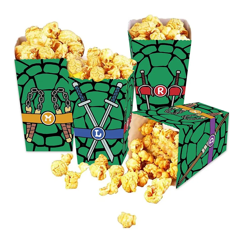 Scatole di Popcorn con Logo stampato personalizzato vendita diretta della fabbrica all'ingrosso scatola di plastica per Popcorn
