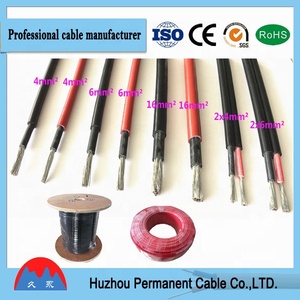 TUV UL 6mm Solar Cable 2*2.5mm2 2*4.0mm2 2*<strong>6.0mm2</strong> 2*10mm2 Twin PV Photovoltaic <strong>Wire</strong> 2 <strong>Wire</strong> for Solar Power Station - Product Image 2