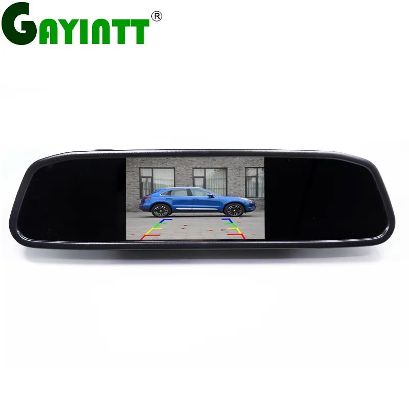 GAYINTT 4.3 인치 hd 유니버설 TFT-LCD 미러 자동차 백미러 모니터 자동차 교체 미러 TFT LCD