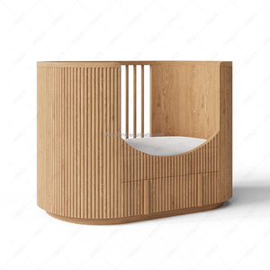 Ferly hiện đại soild gỗ bé nôi không độc hại kết thúc chuyển đổi thiết kế cho Toddler Nursery đồ nội thất - Product Image 4