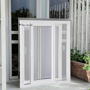 Çift camlı UPVC sürgülü pencere 3 parça sorunsuz sürgülü cam pencereler PVC tasarım pencere Gril ev dikey sürgülü Windows - Product Image 1