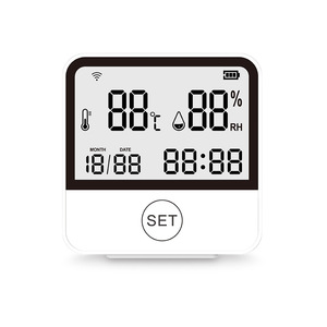 Tuya multifunción Digital LCD inalámbrico Wifi temperatura humedad Sensor para Smart Home - Product Image 1