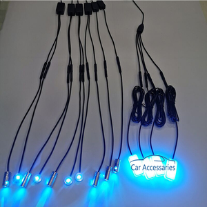 ไฟ LED 10 In 1 RGB Led 8M อเนกประสงค์,ไฟเส้นใยแสงล้อมรอบภายในรถยนต์ควบคุมด้วยแอปโคมไฟสร้างบรรยากาศตกแต่งรถยนต์ - Product Image 4