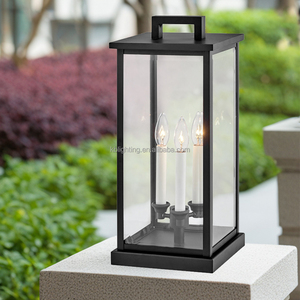 Fancy chính cổng trụ cột ngoài trời bệ đèn lồng trang trí bên ngoài bến tàu gắn đèn vườn nhà hàng rào LED bài ánh sáng - Product Image 3