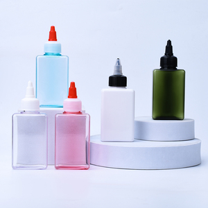 100ml 150ml 280ml Pink White Amber Clear Blue Green Rectangular PETG Twist Top Cap Applicator Shampoo Bottle for Hair <strong>Oil</strong> - Product Image 5
