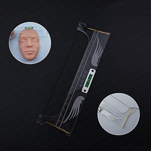 Nuevo kit profesional de regla de mapeo de cuentas horizontales para cejas, herramientas de cadena de mapeo de marca de línea para ayudar al artista a crear cejas simétricas - Product Image 4