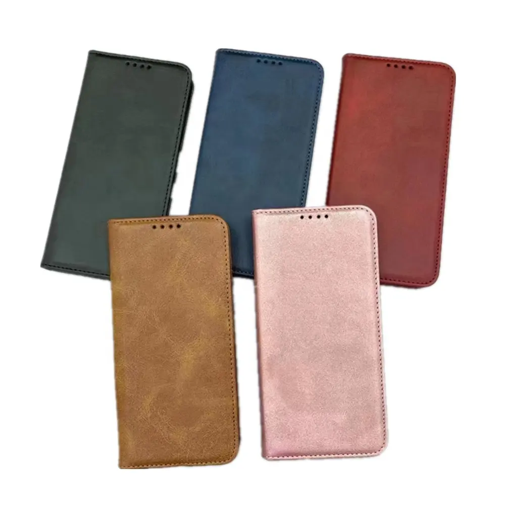 Leather Flip Phone Case For Samsung A73 A53 Case Wallet Fold Case For Samsung A14 A13 A23 A24 Cover Leather For Sasmung S22 S23