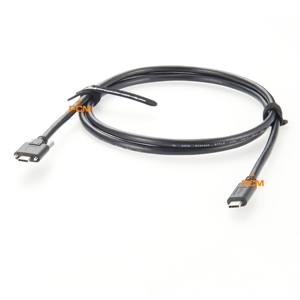 USB 3.1C to USB <strong>C</strong> Dual Screw Locking USB 3.2 Gen 2 Type-<strong>C</strong> Data Power Cable Panel <strong>Mount</strong> for Realsence <strong>CCD</strong> Camera DP-Alt Mode Hub - Product Image 3